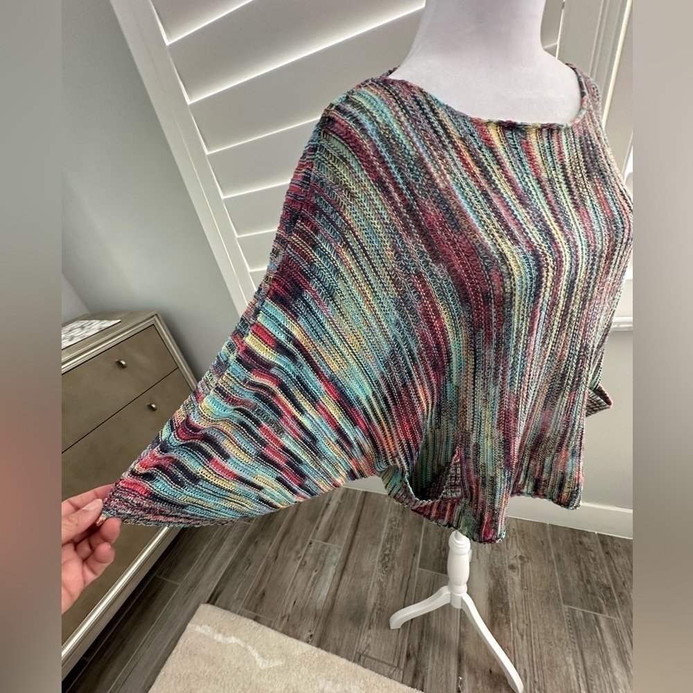 SALE Tempo Paris Casual Multi Color Top, Size S/M